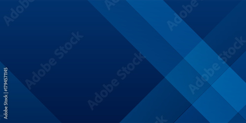 Abstract modern blue background with elegant bright diagonal lines design. Simple gradient color. Dynamic shapes design.