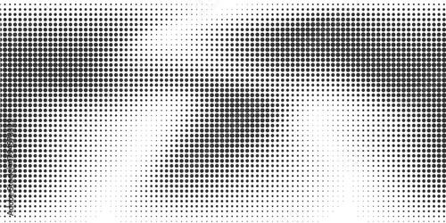 Black halftone gradient dot patterns background