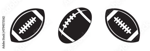 American football icon, football logo variations, American football icon design, football modern style, vector illustration EPS 10