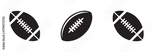 American football icon, football logo variations, American football icon design, football modern style, vector illustration EPS 10