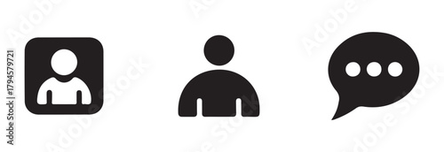 Modern contact & profile icon, contact icon set isolated on transparent background, home, user, phone, & mobile Symbols Vector, vector illustration EPS 10.