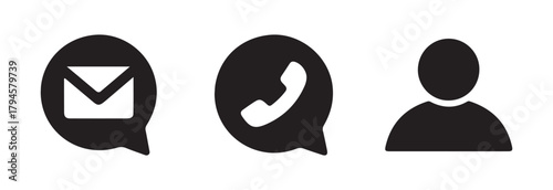 Essential Profile & Contact Icons, Business cards Icon set, home phone location address web icon set, vector illustration EPS 10.