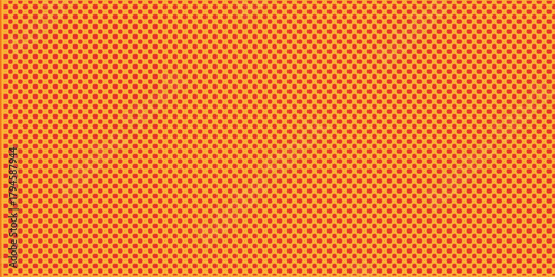 Dots halftone orange color pattern gradient texture with technology digital background. Dots pop art comics with summer background. modern orange dotted