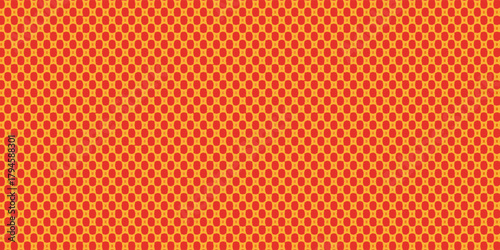 Dots halftone orange color pattern gradient texture with technology digital background. Dots pop art comics with summer background. modern orange dotted