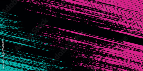Abstract wrap banner car sticker with sporty line pink and greenish grunge color combination background. Brush grunge stroom. Modern design vector. eps 10.