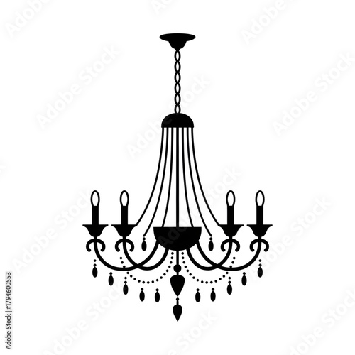 chandelier vector illustration
