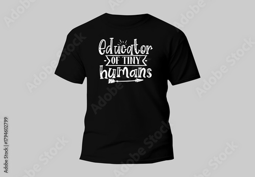 School typography t shirt for print