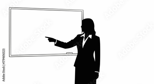 business woman presenting