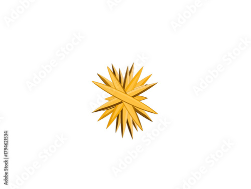 3d rendered illustration of a yellow flower