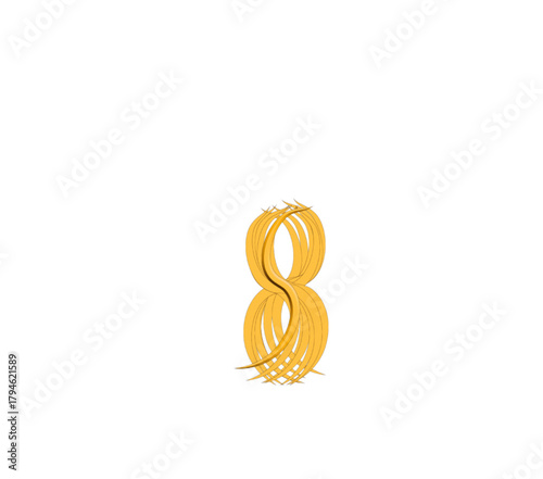 abstract golden background bisymmetrical closed petals