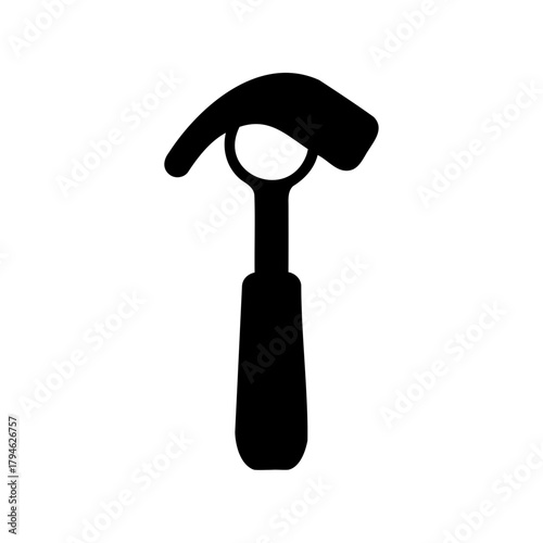 Simple silhouette illustration of a retro can and bottle opener tool