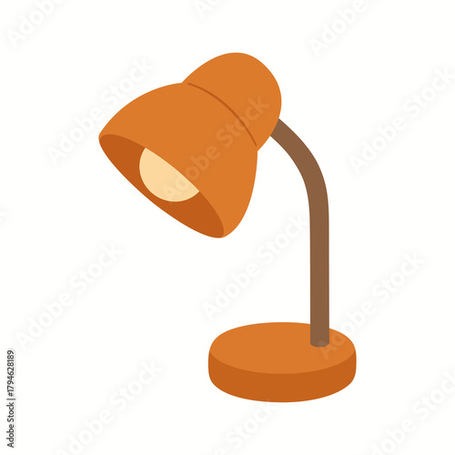 Cozy Warm Desk Table Lamp Illustration