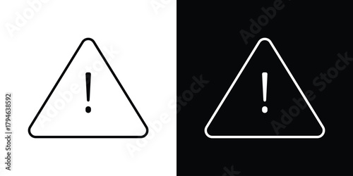 Alert icon. Premium pictogram isolated on a white background.