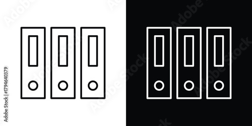 Binder icon. Premium pictogram isolated on a white background.