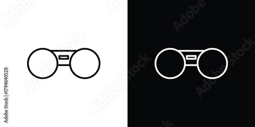 Binoculars icon. Premium pictogram isolated on a white background.
