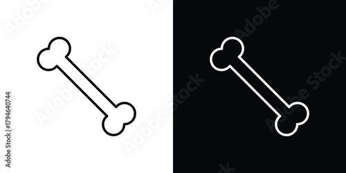 Bone icon. Premium pictogram isolated on a white background.