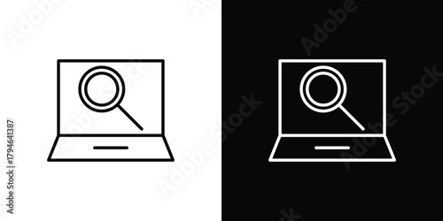 Browsing icon. Premium pictogram isolated on a white background.
