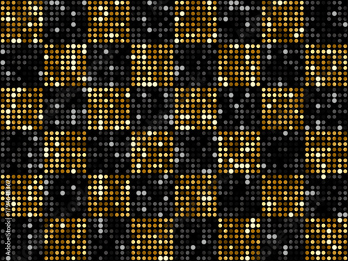 ミラータイル3、格子、19黒