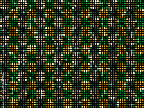 ミラータイル3、格子小、17緑