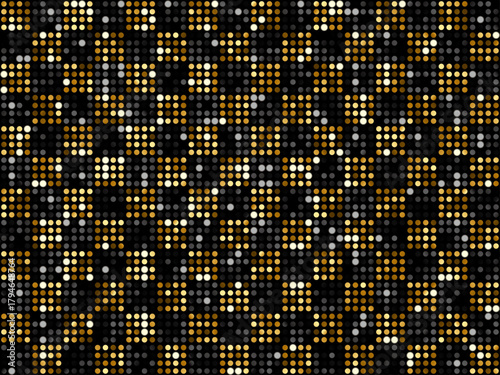 ミラータイル3、格子小、19黒