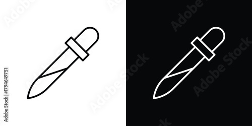 Dropper icon. Premium pictogram isolated on a white background.