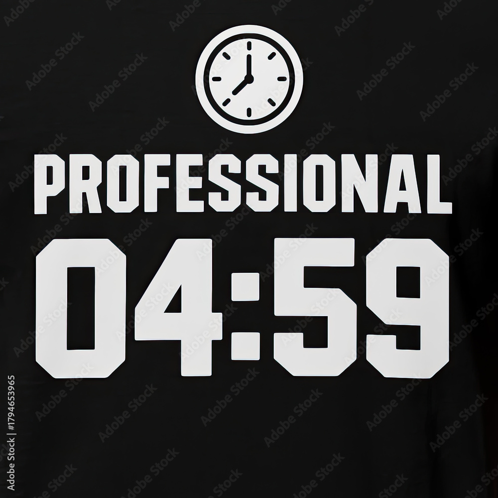 Fototapeta premium Professional 04:59