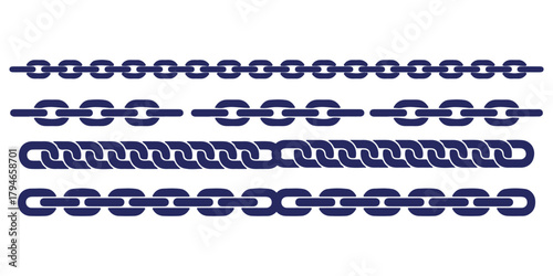 Chain, link icon , attach link icon set , vector illustration