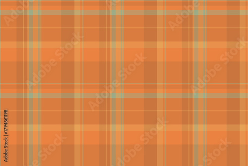 Brazil seamless pattern vector, advertisement background texture plaid. Cell check textile fabric tartan in orange and amber colors.