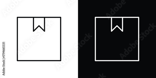 Package icon. Premium pictogram isolated on a white background.