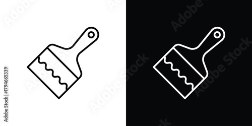 Paint brush icon. Premium pictogram isolated on a white background.