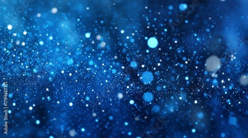Elegant Blue Sparkle Particles Background