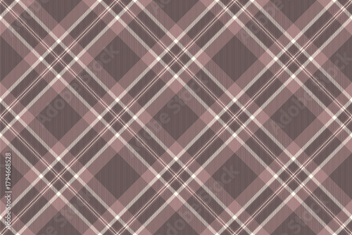 Rich tartan check fabric, royalty vector pattern texture. Cover background textile plaid seamless in pastel and sea shell colors.