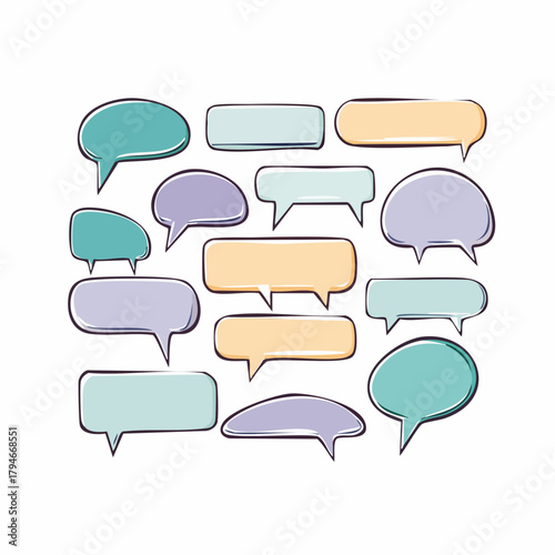 Colorful Speech Bubble Pack