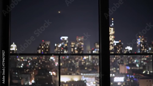 City Lights at Night - A View from the Balcony.