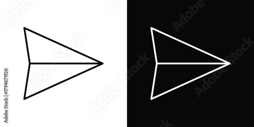 Send icon. Premium pictogram isolated on a white background.