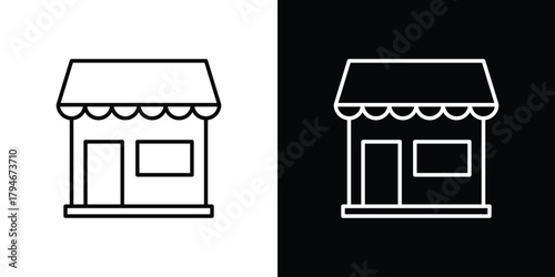 Store icon. Premium pictogram isolated on a white background.