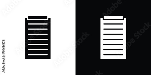 Clipboard icon, outline vector sign, linear and solid style. vector symbol on white background