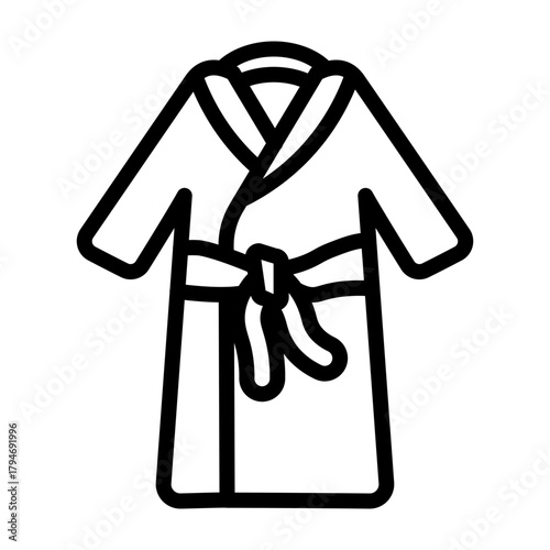 Robe Vector Line Icon Design