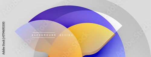 Abstract flowing shapes, vibrant colors blend. Modern design elements create dynamic visual impact. Soft gradients, smooth transitions present elegance.