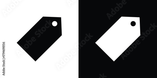 Label icon, outline vector sign, linear and solid style. vector symbol on white background