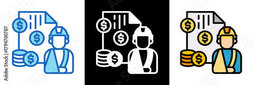 Workers Compensation tripplestyle icon