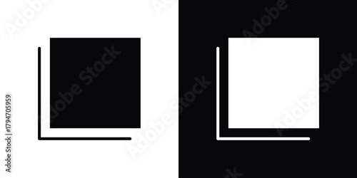 Pop up icon, outline vector sign, linear and solid style. vector symbol on white background