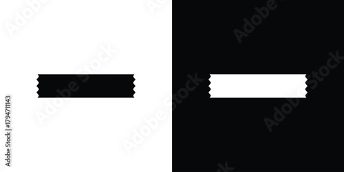 Tape icon, outline vector sign, linear and solid style. vector symbol on white background