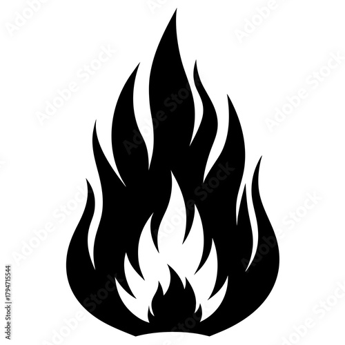 vector fire icon
