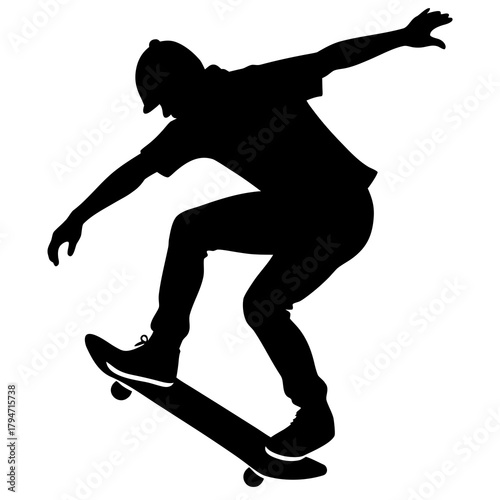 silhouette of a snowboarder jumping