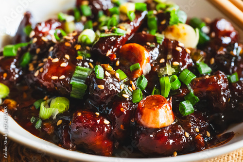 Chilli Mushroom in Dark Soy Sauce | Indo-Chinese Stir Fry | Spicy Mushroom Recipe with Peppers and Thick Asian Sauce
