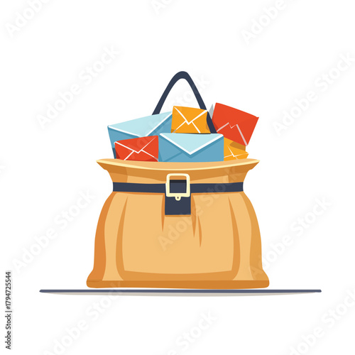 Classic Mailbag Vector