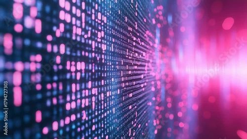 Wallpaper Mural Digital data stream transferring information in cyberspace Torontodigital.ca