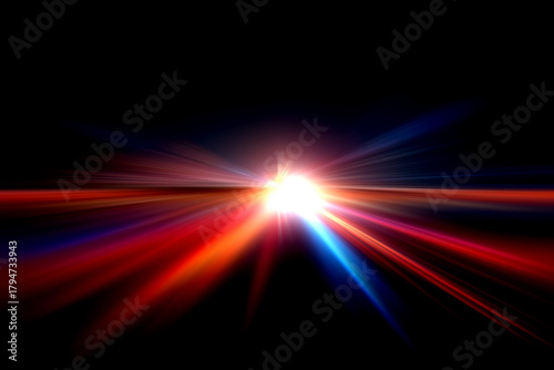 abstract colorful light lines light background