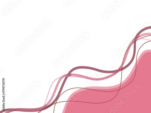 Wave design line art swirl background Element 